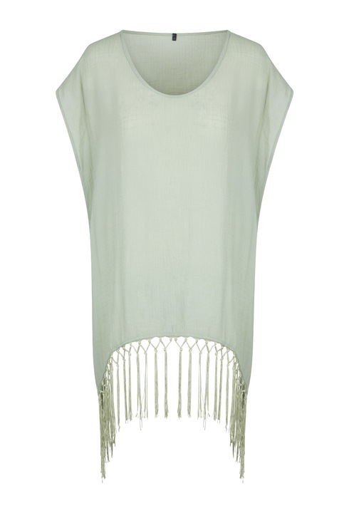 LingaDore, Rochie de plaja cu franjuri, Verde