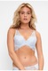 LingaDore, Sutien de baie triunghiular cu insertii de dantela, Albastru deschis, 75E