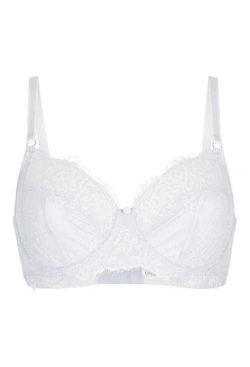 LingaDore, Sutien cu burete si insertii de dantela, Alb murdar