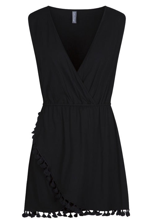 LingaDore, Rochie de plaja cu canafi decorativi, Negru