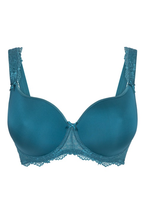 LingaDore, Sutien cu burete si insertii de dantela Daily, Albastru petrol