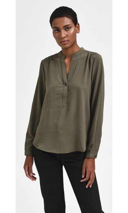Női ing SELECTED FEMME, 4203, poliészter, Khaki, 34