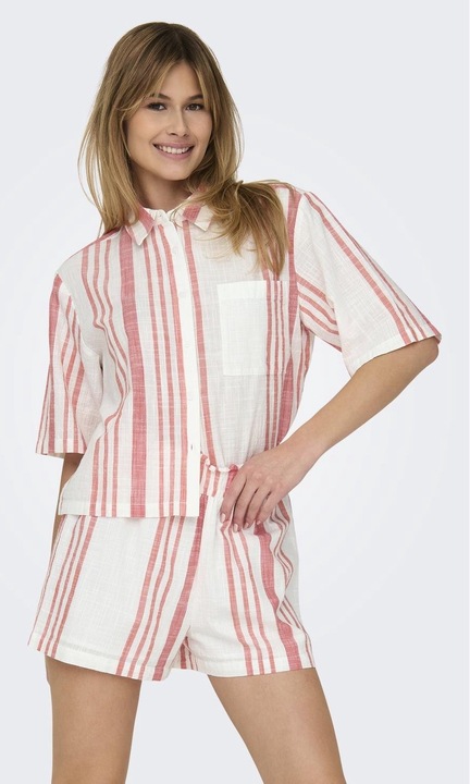 Női ing Jacqueline de Yong, 7601, pamut, Világos rózsaszín