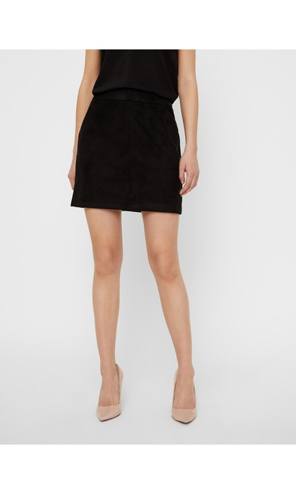 Дамска пола VERO MODA, 5542, Полиестер, Избеляло черно