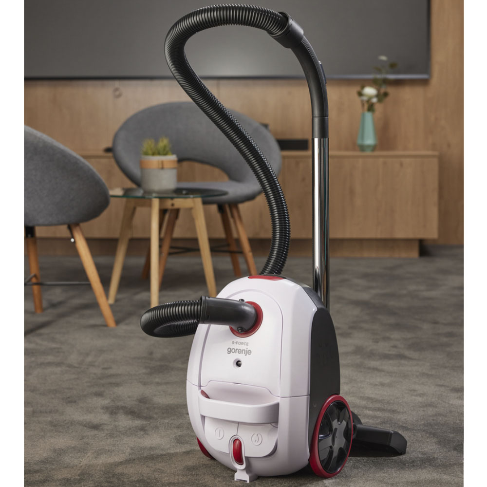 Aspirator cu canistra Gorenje VCE21SFWRR cu sac, alb