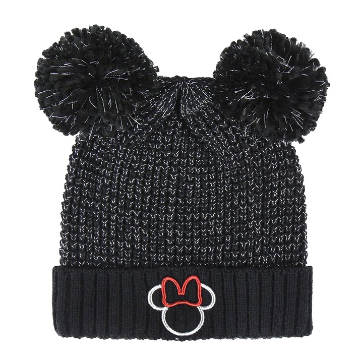 Caciula Minnie Mouse Fundita, 2200004292, Negru