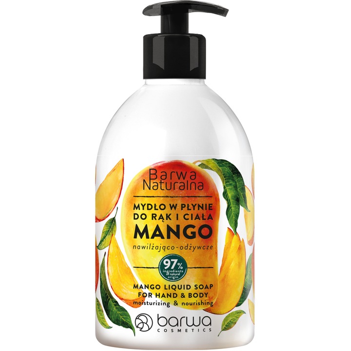 Sapun lichid cu mango, Barwa Cosmetics, 500 ml