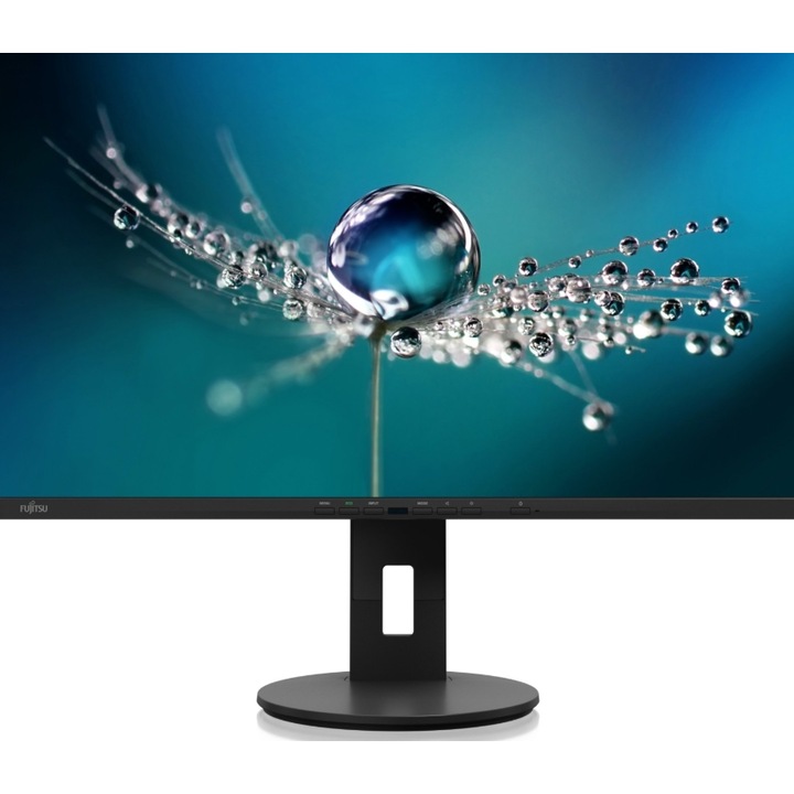 Monitor IPS LED Fujitsu 27" B2711 TS QHD, QHD (2560 x 1440), DVI, HDMI, DisplayPort, Boxe (Negru)