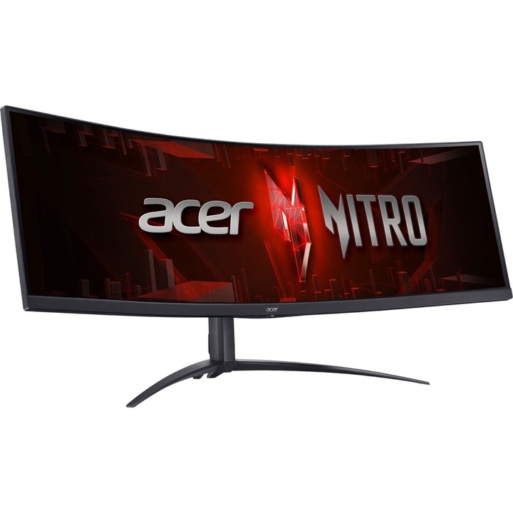 Acer Nitro XZ452CUV, gamer monitor - 45 - fekete, DQHD, VA, ívelt, 165Hz panel