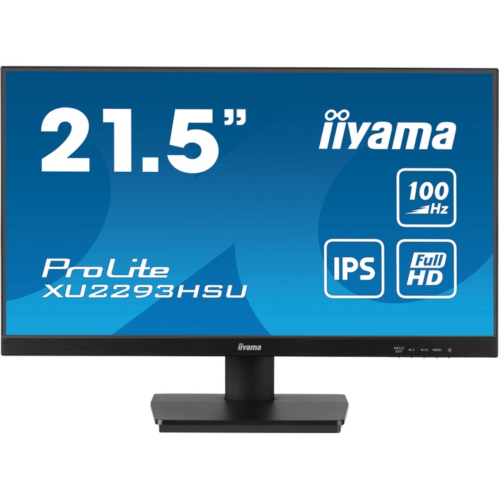 Monitor IIYAMA ProLite XU2293HSU-B6, Full HD, LED, 1ms, fekete, 21,5 hüvelykes