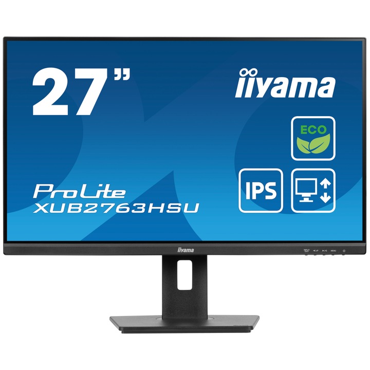 Iiyama 27" ProLite Green XUB2763HSU-B1 IPS LED, 235107, Monitor