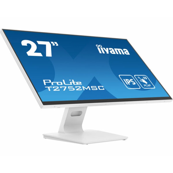 LED monitor IIYAMA ProLite T2752MSC-W1, Full HD, érintőképernyő, 27" fehér