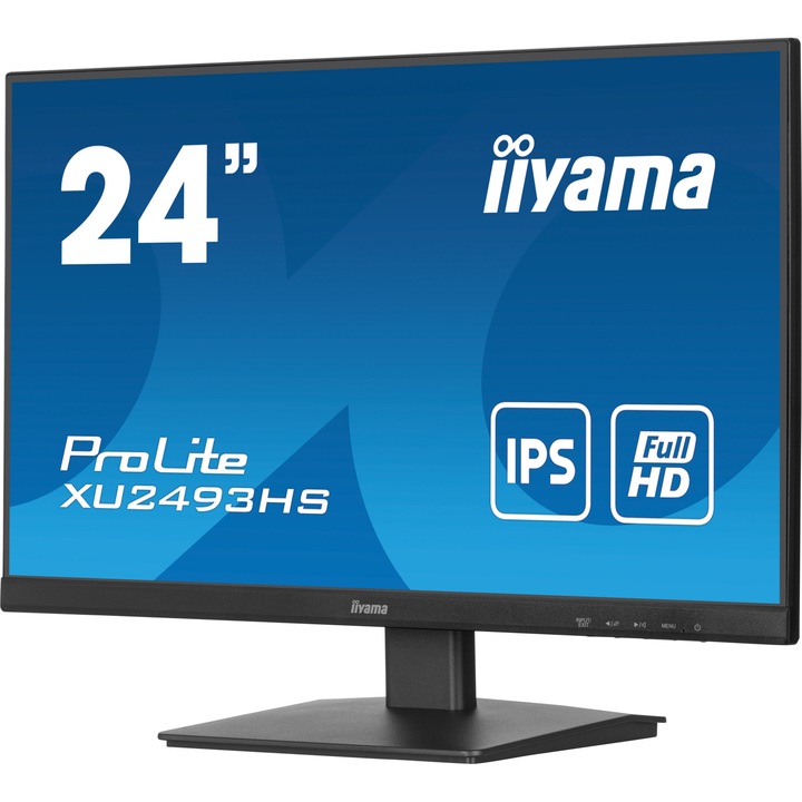LED monitor, Iiyama, Full HD, 23,8" fekete