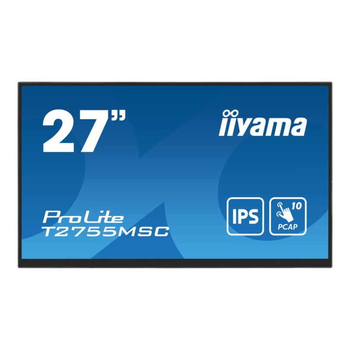 Monitor IIYAMA ProLite T2755MSC-B1, Full HD, érintőképernyő, fekete, 27 hüvelykes