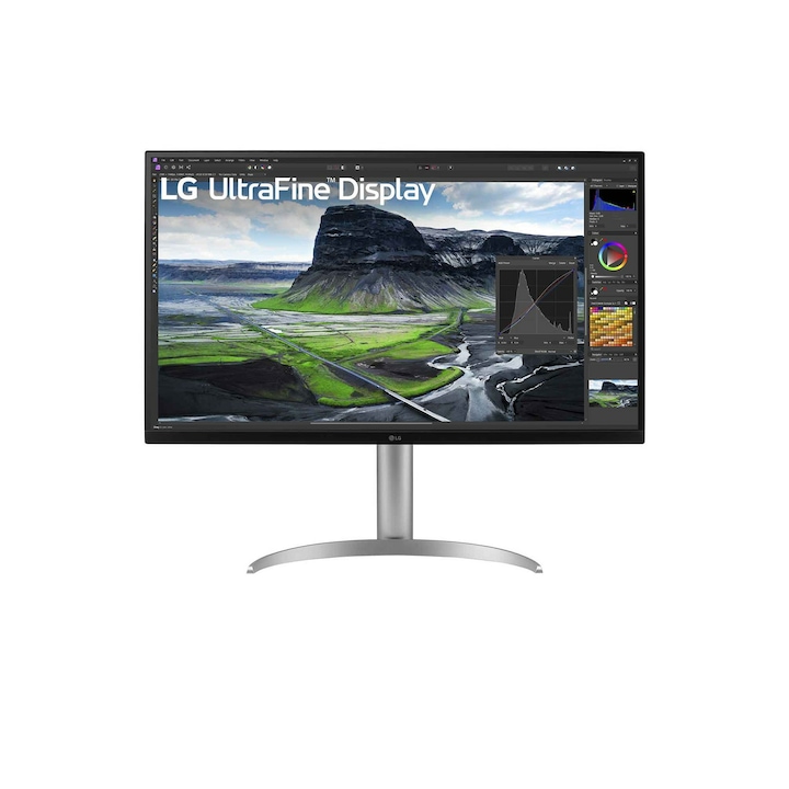 LG 32UQ850V-W monitor, 4K Ultra HD, LED, 31,5 hüvelykes, magasságállítás