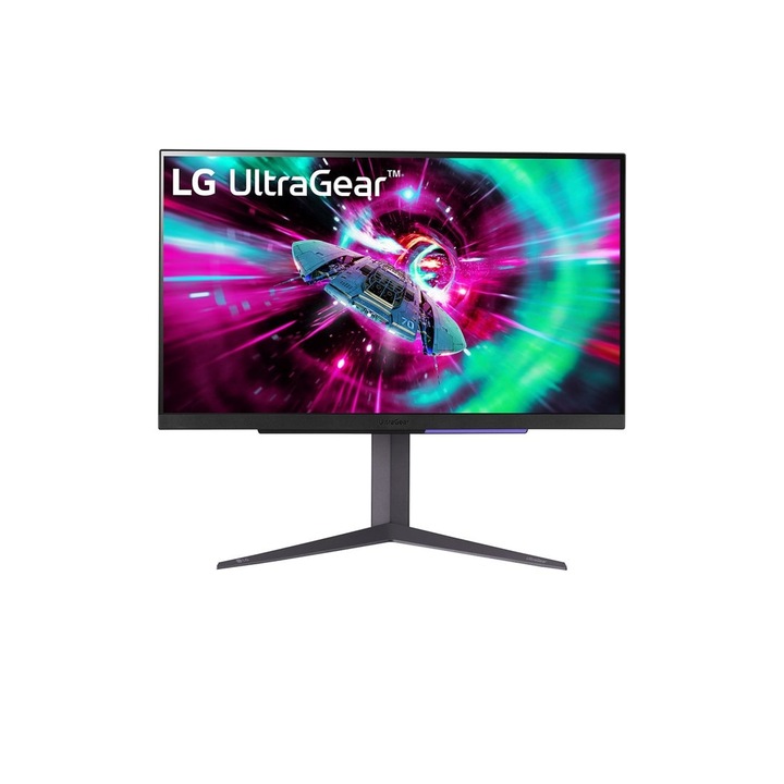 LG 27GR93U-B, Monitor 4K Ultra HD, 1ms, fekete, 27 hüvelykes