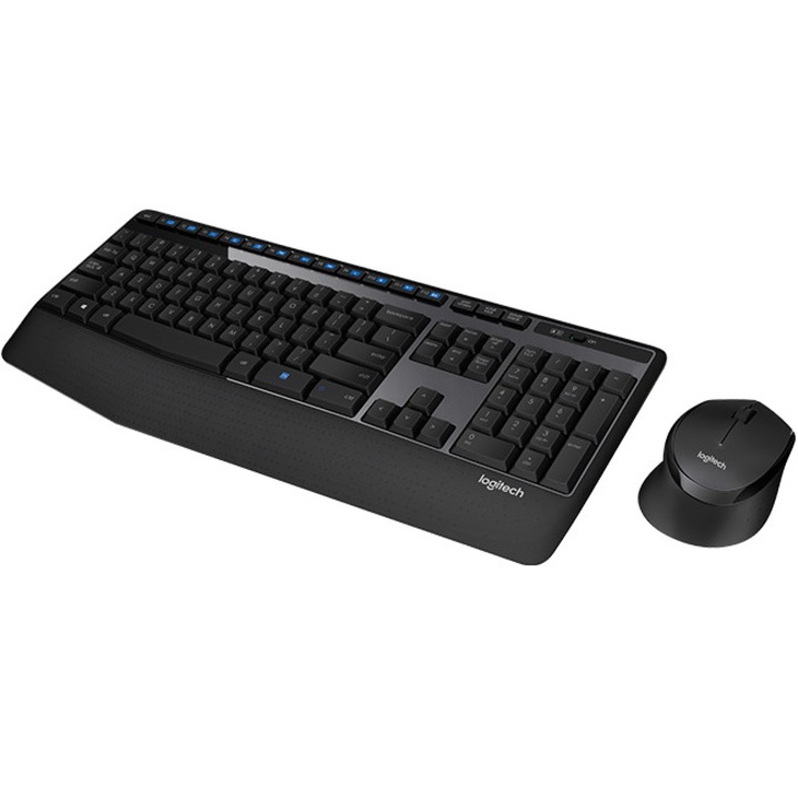 Set tastatura si mouse wireless Logitech MK345, negru