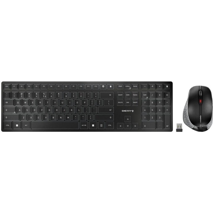 Безжичен комплект Cherry DW 9500 SLIM, Черен, Wireless