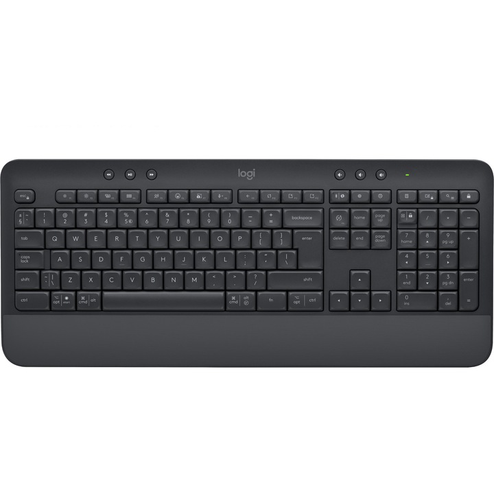 Клавиатура Logitech, SIGNATURE K650, Пълен размер, Bluetooth, Черна