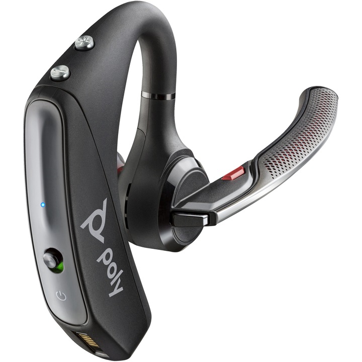 HP Voyager 5200 headset, vezeték nélküli, Nano bevonat, Bluetooth, Over the ear, fekete