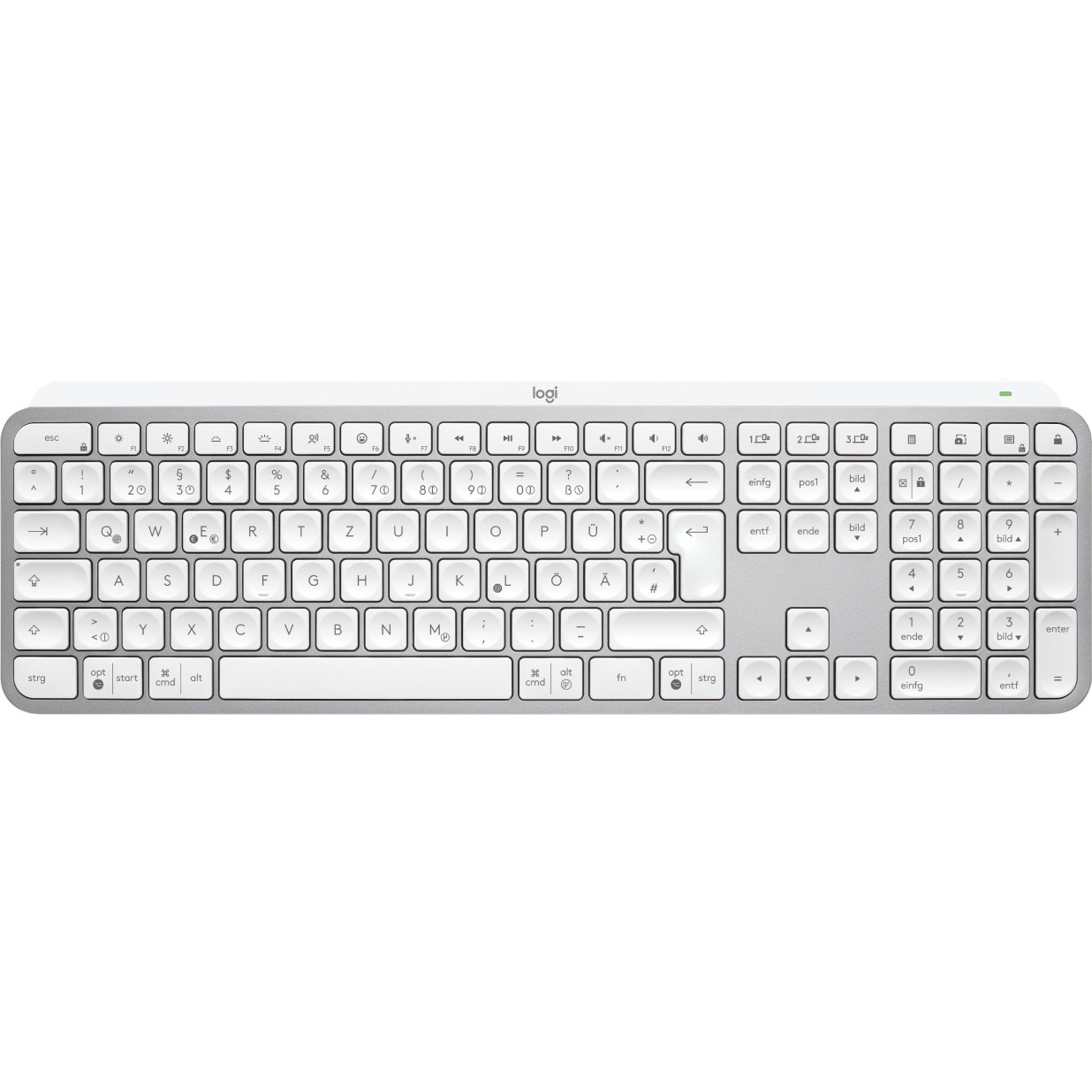 Logitech ワイヤレスキーボード MX Keys ドイツQWERTZ Tastatura Logitech, MX Keys S RF Wireless/Bluetooth QWERTZ