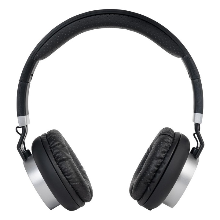 TV fejhallgató Fonestar, hangerőszabályzó, ergonomikus kialakítás, 5m levehető kábel, összecsukható, fekete/ezüst