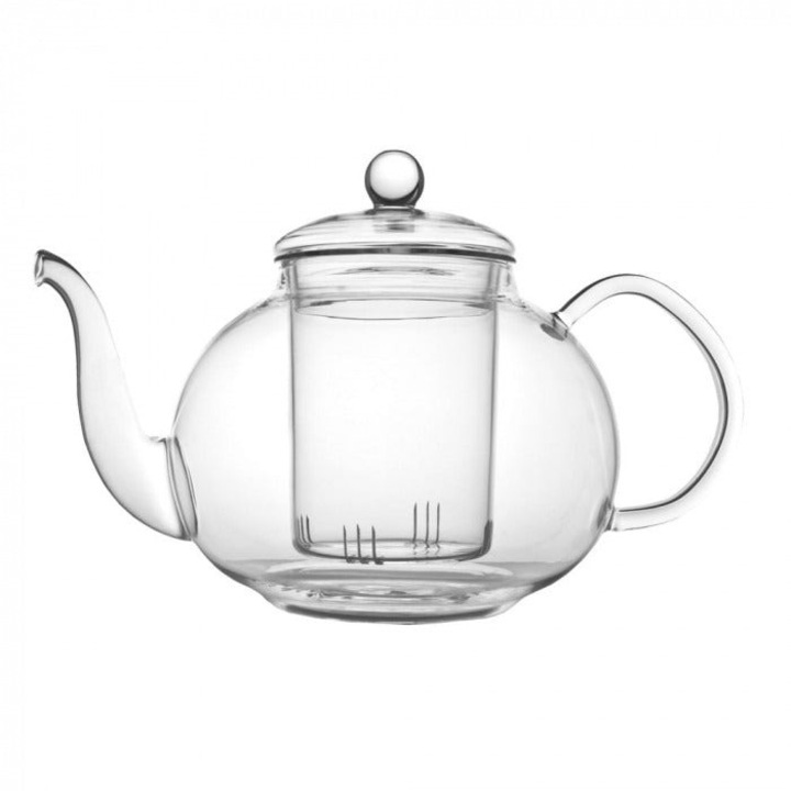 Ceainic Sticla borosilicata 900 ml, Infuzor cu filtru