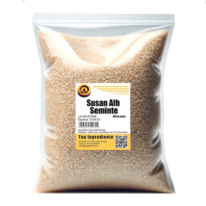 Fehér szezámmag, 500g / zacskó