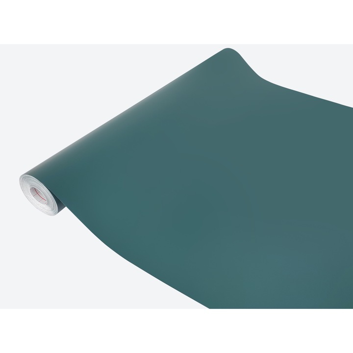 Autocolant mobila de bucatarie, vanzare la metru, 67.5 x 100 cm, DecoMeister®, Model Verde-Albastru Mat, F063-067-0100