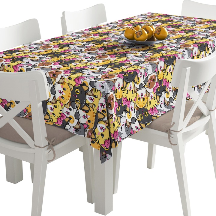 Abrosz, Rugós cica, Poliészter, Téglalap, Méret: 140 cm x 500 cm, TDX035/500