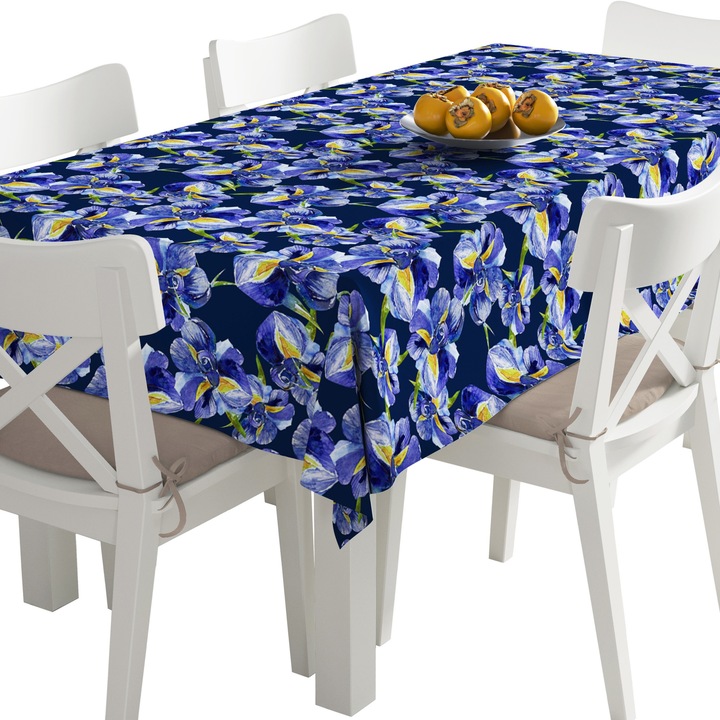 Abrosz, íriszek, poliészter, téglalap, méret: 140 cm x 500 cm, TDX076/500