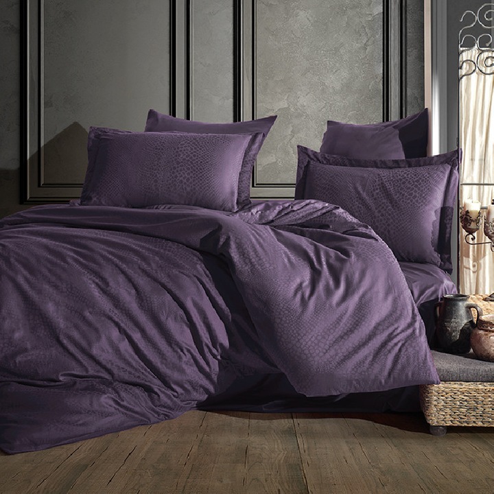Комплект спално бельо Saheser, модел 52906, 6 части, памук 100% сатен