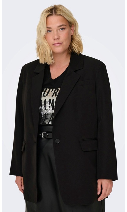 CSAK CARMAKOMA női kabát, 5661, Szintetikus, Fekete