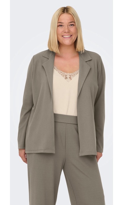 Дамско яке ONLY CARMAKOMA, 4572, Вискоза, Κафе кафяво