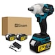 Cheie de impact electrica fara perii Gisam, 350N.M, 0-4000rpm, 1/4" Dimensiunea pensetei, incarcator, 2.0AH 2 seturi de acumualtori