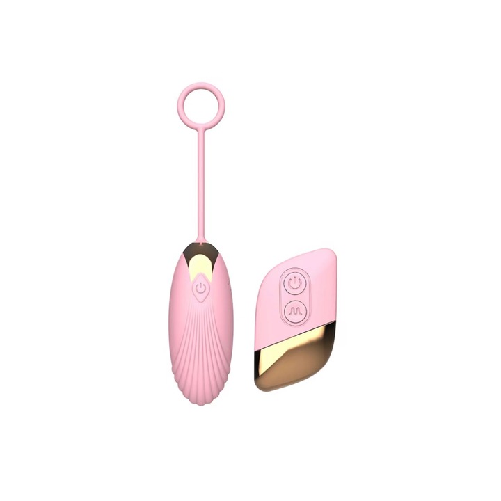 Vezeték nélküli vibrátor, 10 frekvencia, kettős szilikon, 50 decibel alatt, vízálló, USB gyorstöltés, rózsaszín