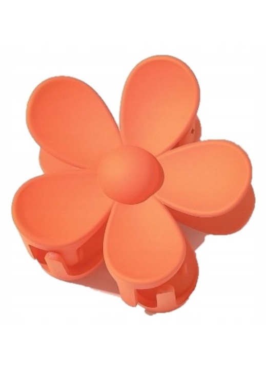 ECARLA hajcsat, Műanyag, virágmodell, narancssárga, 7x4,5cm