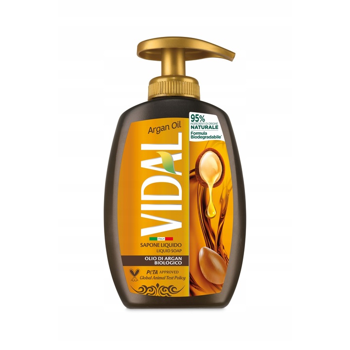 Vidal Argan Oil течен сапун, хидратиращ, биоразградим, 300 мл