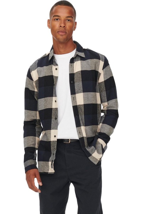 Camasa barbati Only & Sons Onsgud, bumbac, Multicolor, M