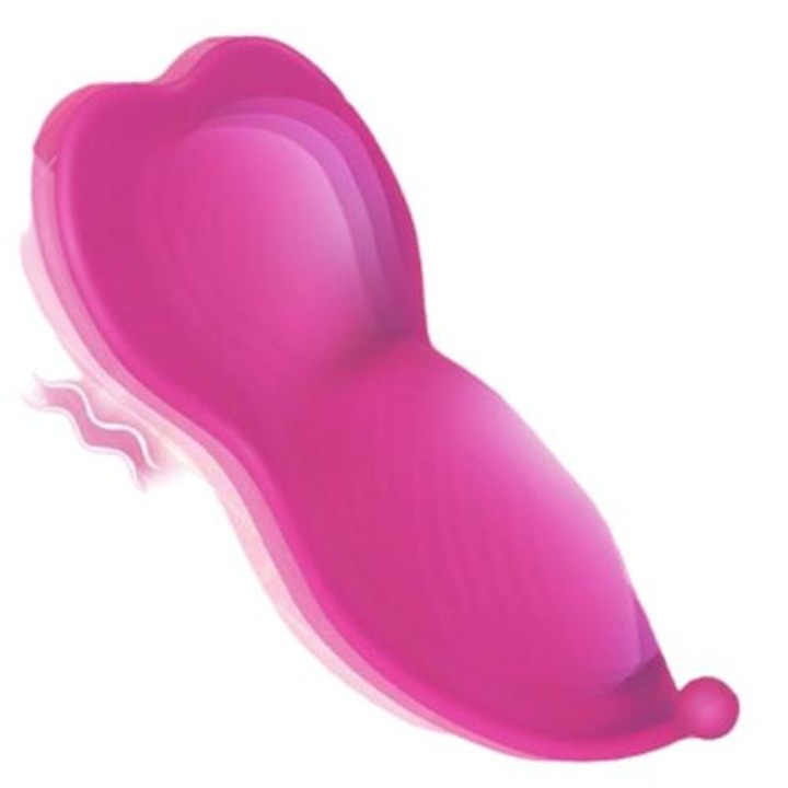 Alkalmazásvezérelt vibrátor, vízálló, szilikon, rózsaszín, 4,72 hüvelyk