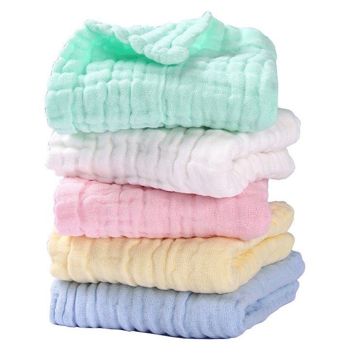 Set prosoape ZOUN pentru copii, bumbac, absorbtie rapida, multicolor, 30x30 cm