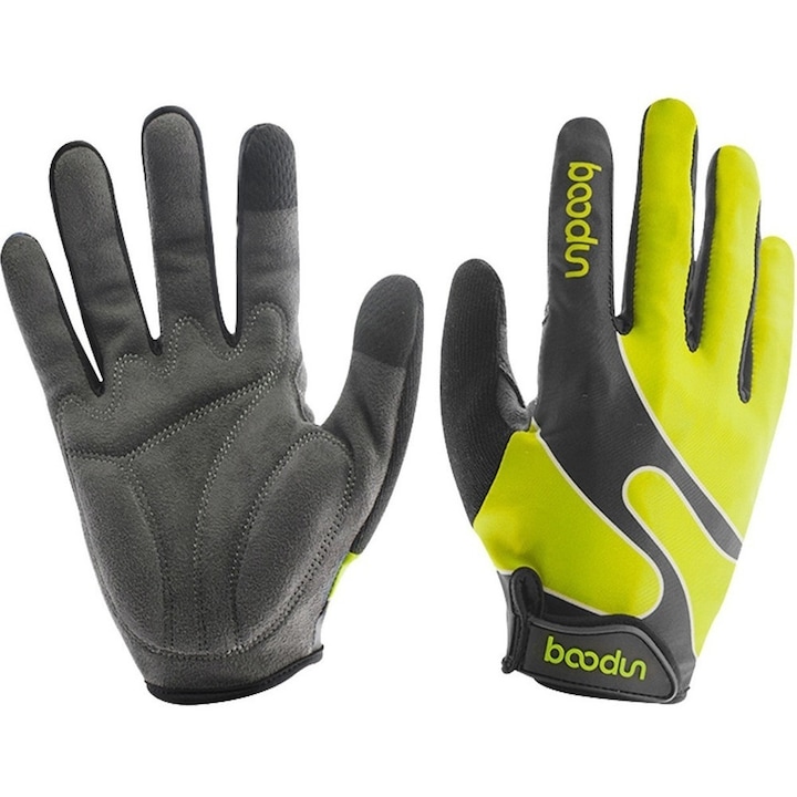 Manusi sport, Mountain Bike, amortizare socuri, galben, marimea 1