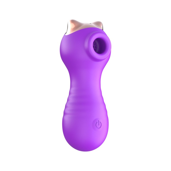 FairyKiss vibrátor, csiklóstimulátor, 10 szívási mód, vízálló, lila, 11,5x4,5 cm