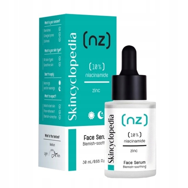 Ser facial Skincyclopedia, Niacinamide si Zinc, 30 ml