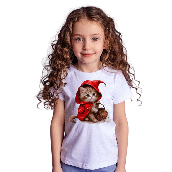 Tricou Copii, Moria's Dream, Model Imprimeu Animale Miss Red