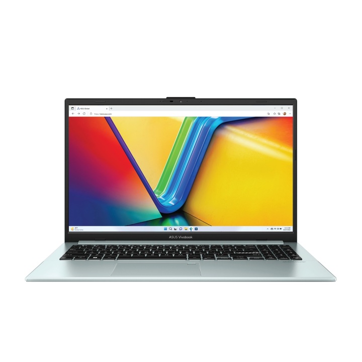 Лаптоп Asus Vivobook Go E1504FA-NJ935, E1504FA-NJ935.250SSD, 15.6", AMD Ryzen 3 7320U (4-ядрен), AMD Radeon 610M, 8GB 5500MHz LPDDR5, Светлозелен