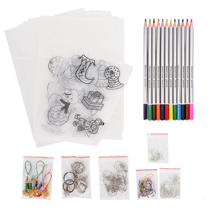 Комплект термосвиваемо фолио, QttvbTna, ръчен комплект, коледен модел, пластмаса, комплект