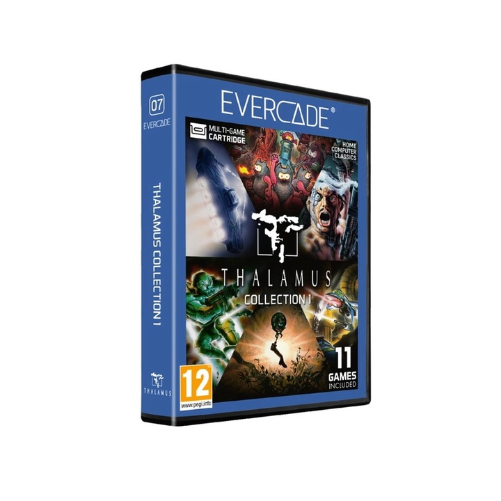 Evercade #07, Játékszoftver csomag, Thalamus Collection 1, 11in1, Retro, Multi Game