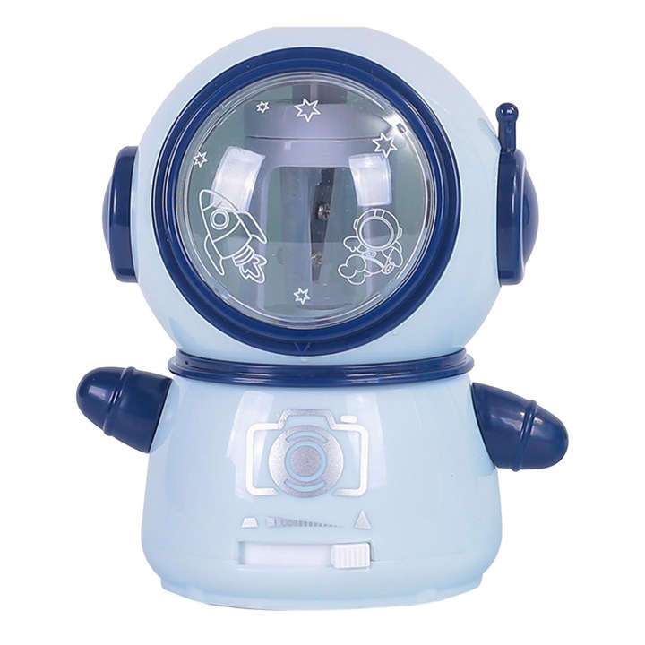 Elektromos élező, QttvbTna, Műanyag / Inox, Spaceman Design, Kék