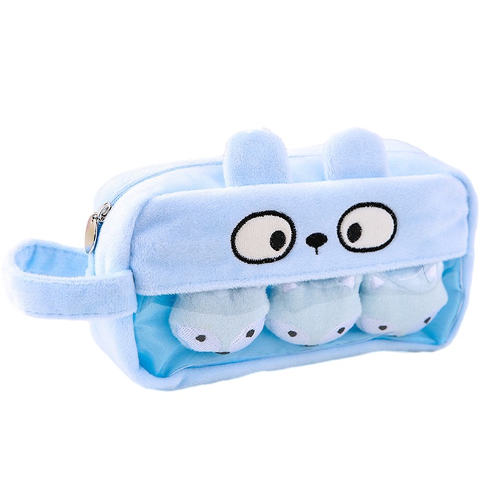 QttvbTna химикал, комплект с брошки, син, 18x9x6.5см